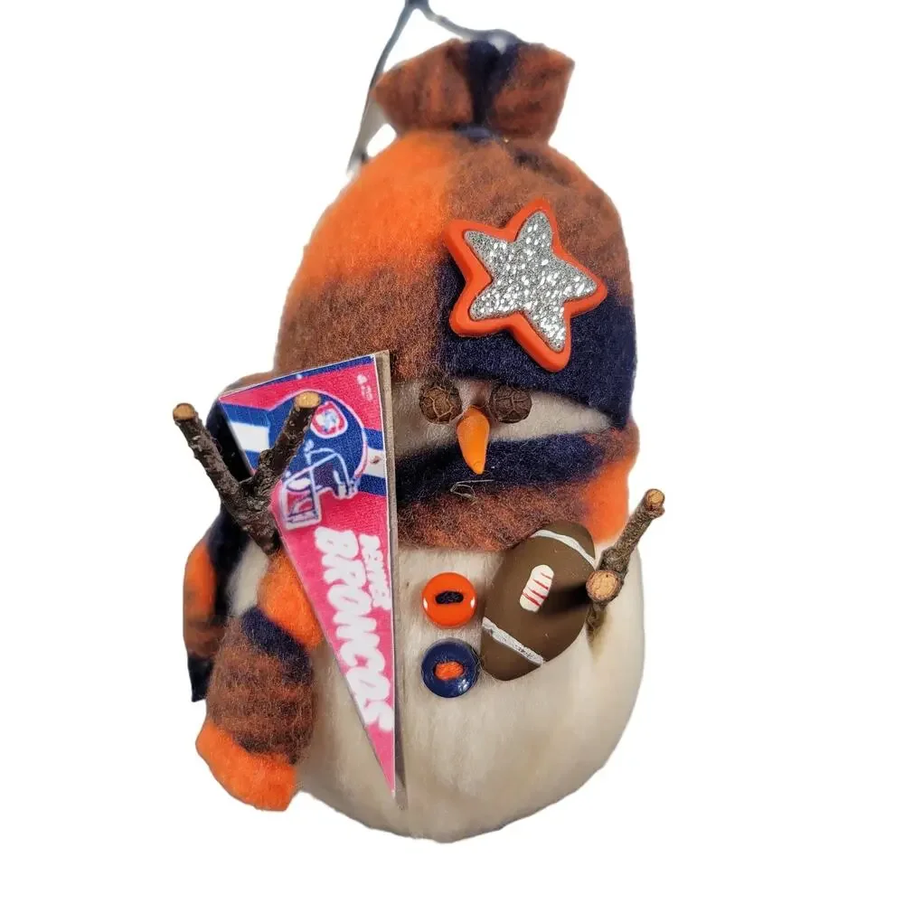 Snowoolies Denver Broncos Snowman Ornament 5